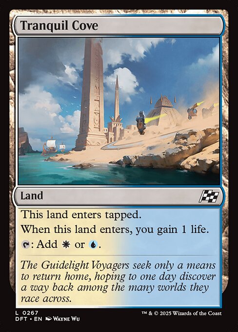 Tranquil Cove card from the Aetherdrift set