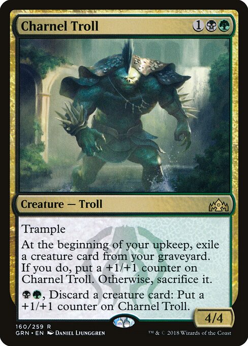 Charnel Troll card from the Guilds of Ravnica set
