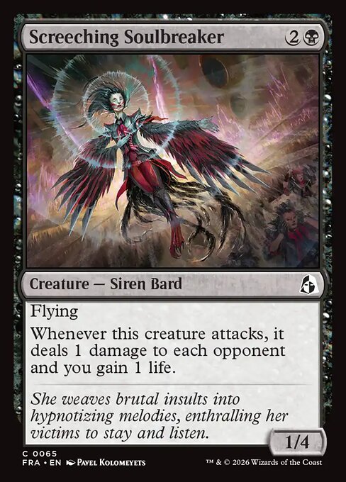 CAD Screeching Soulbreaker card from the Reality Fracture set