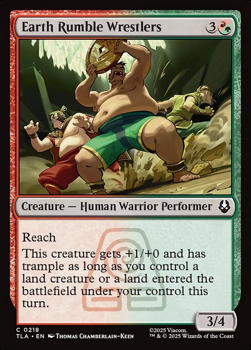 CAD Earth Rumble Wrestlers card from the Avatar: The Last Airbender set