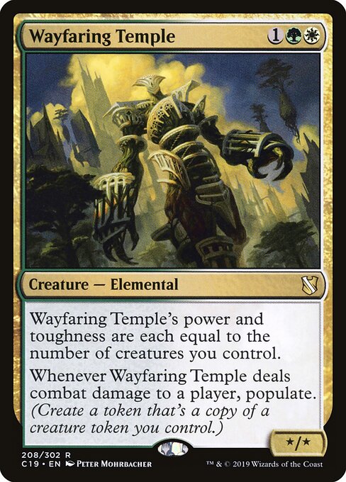 Wayfaring Temple card from the Commander 2019 set