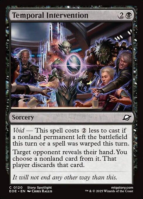 CAD Temporal Intervention card from the Edge of Eternities set