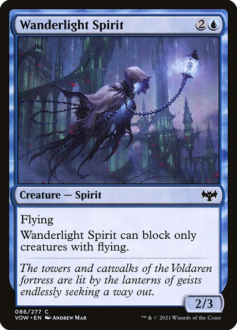 CAD Wanderlight Spirit card from the Innistrad: Crimson Vow set