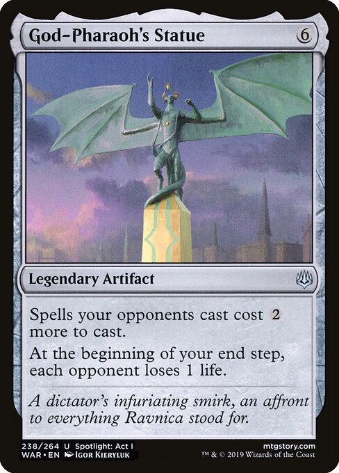 God-Pharaoh's Statue card from the War of the Spark set