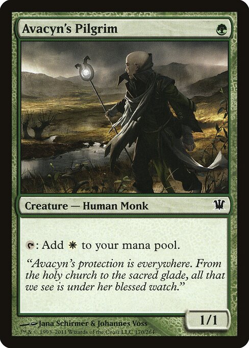 Avacyn's Pilgrim card from the Innistrad set