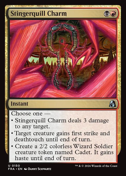 CAD Stingerquill Charm card from the Reality Fracture set