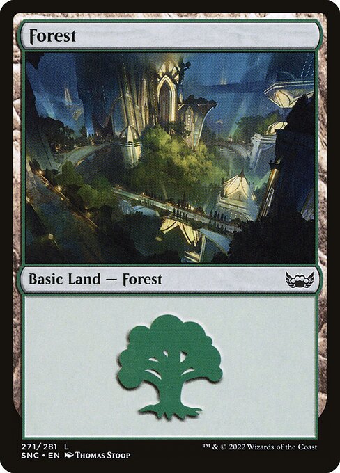 Forest card from the Streets of New Capenna set
