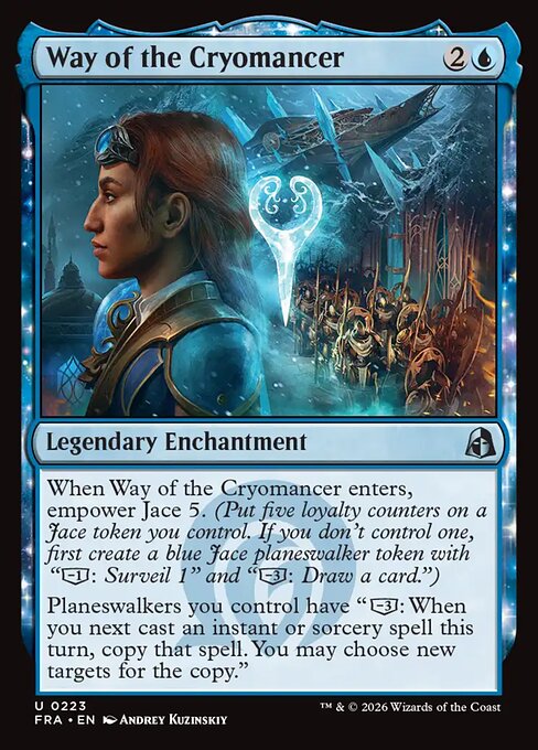 CAD Way of the Cryomancer card from the Reality Fracture set