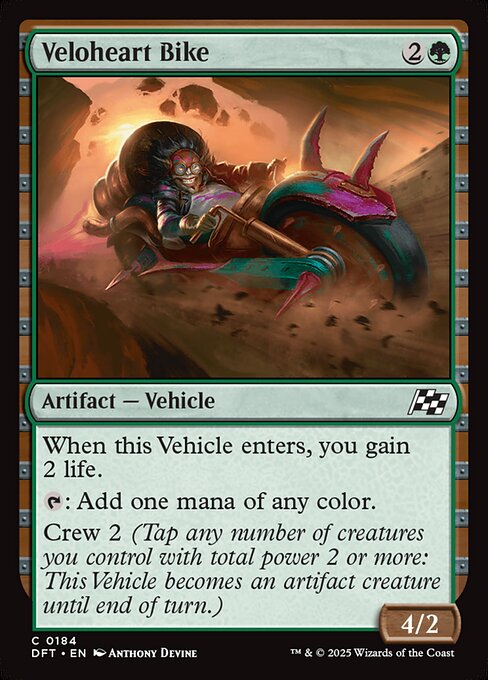 CAD Veloheart Bike card from the Aetherdrift set