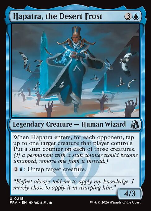 CAD Hapatra, the Desert Frost card from the Reality Fracture set