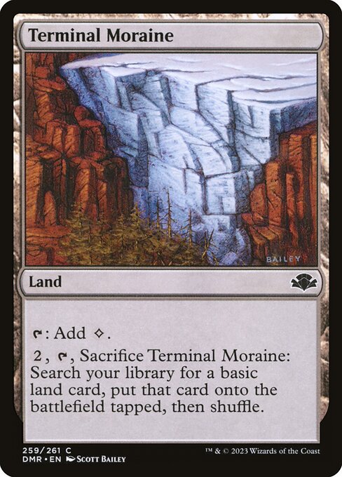 Terminal Moraine card from the Dominaria Remastered set