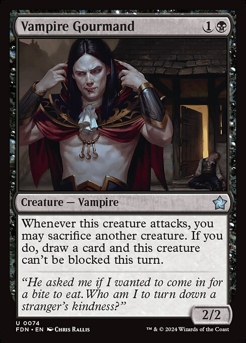 Vampire Gourmand card from the Foundations set