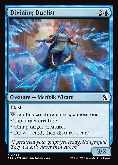CAD Divining Duelist card from the Reality Fracture set