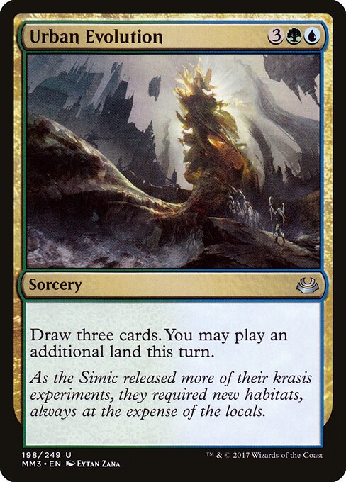 Urban Evolution card from the Modern Masters 2017 set