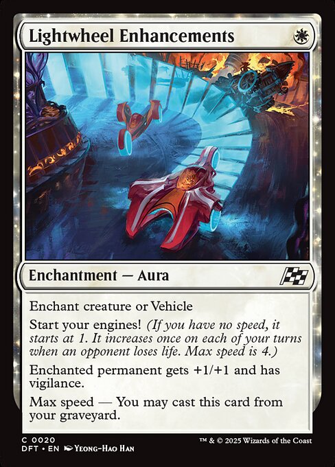 Lightwheel Enhancements card from the Aetherdrift set