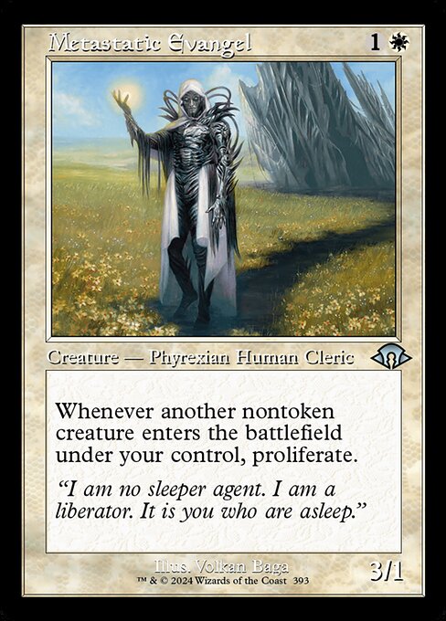 Metastatic Evangel card from the Modern Horizons 3 set