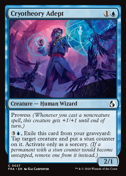 Foil CAD Cryotheory Adept card from the Reality Fracture set