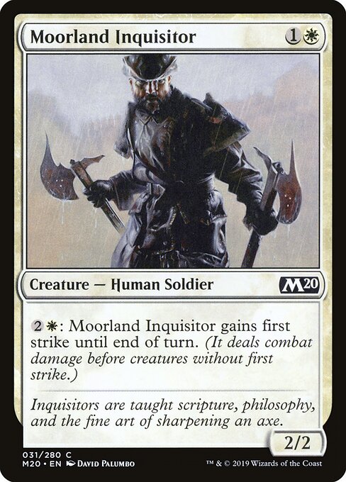 Moorland Inquisitor card from the Core Set 2020 set