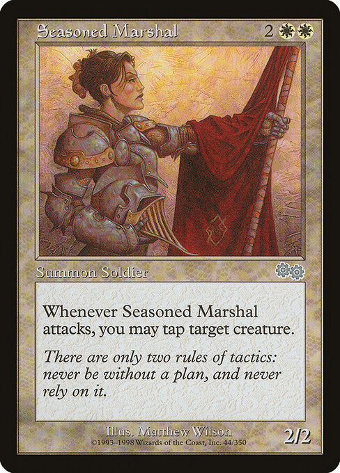 CAD Seasoned Marshal card from the Urza's Saga set