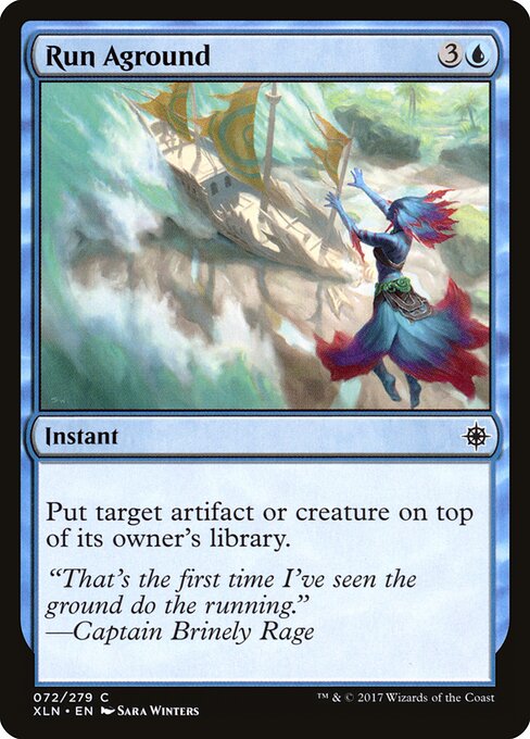 Run Aground card from the Ixalan set