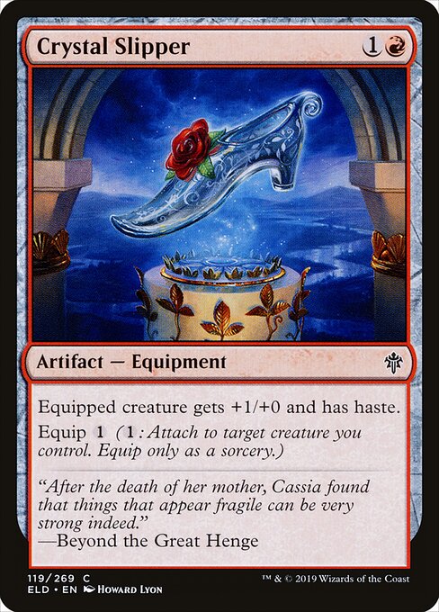 Crystal Slipper card from the Throne of Eldraine set