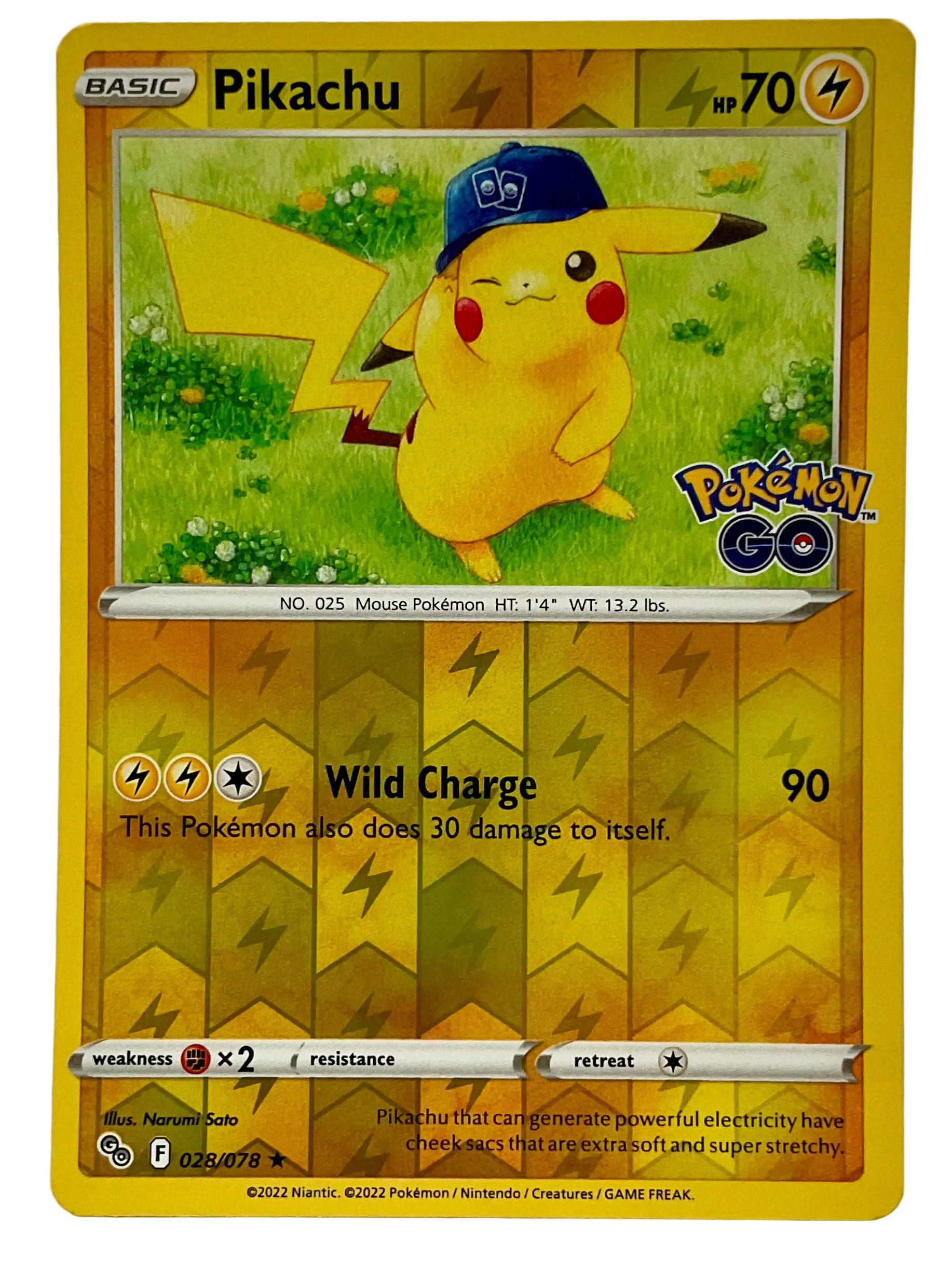 Pikachu (Reverse Holo) 028/078 - Pokémon GO