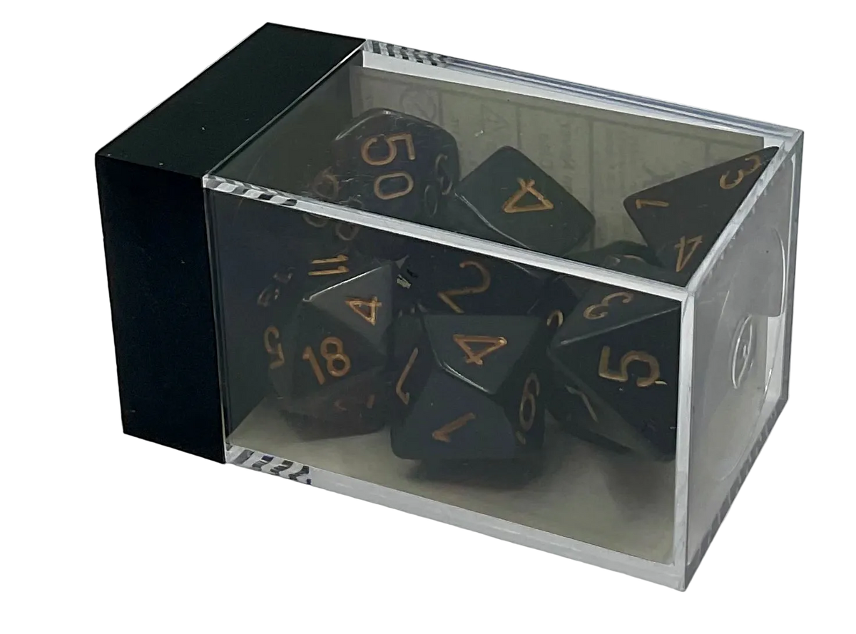 Chessex Black (Gold) Polyhedral Dice