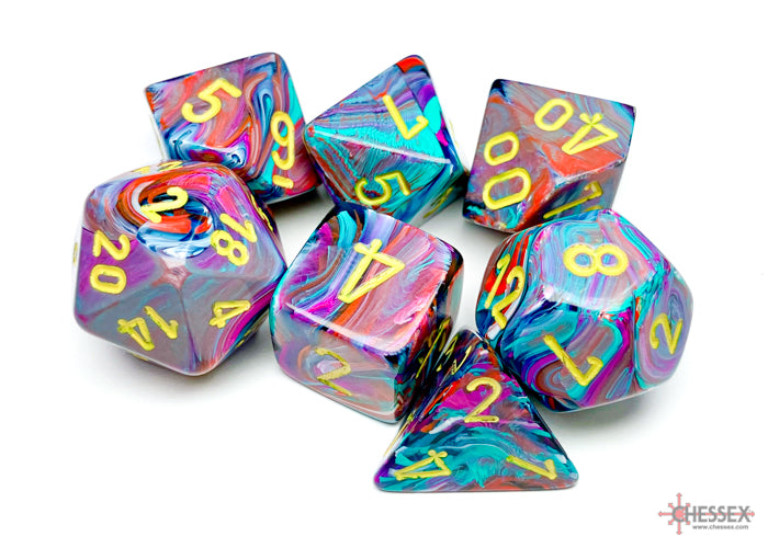 Chessex Mosaic (Yellow) Polyhedral Dice