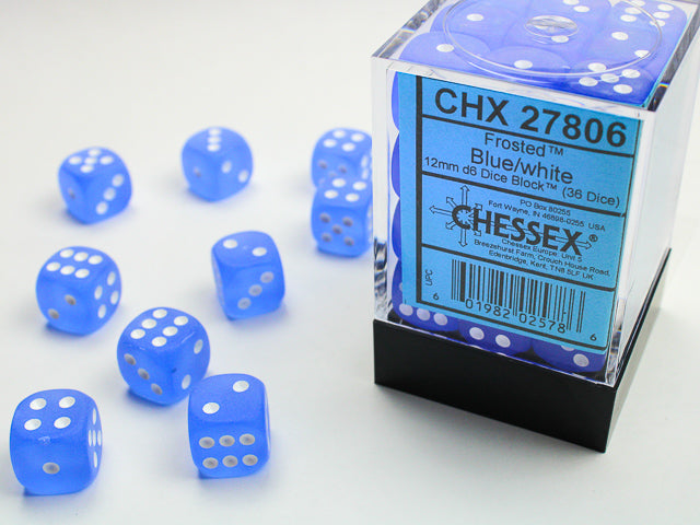 Chessex Frosted™ Blue (White)
