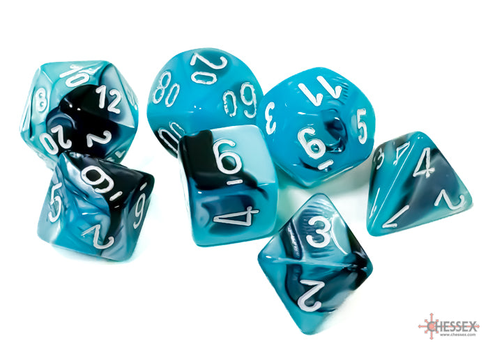 Chessex Black-Shell (White) Polyhedral Dice