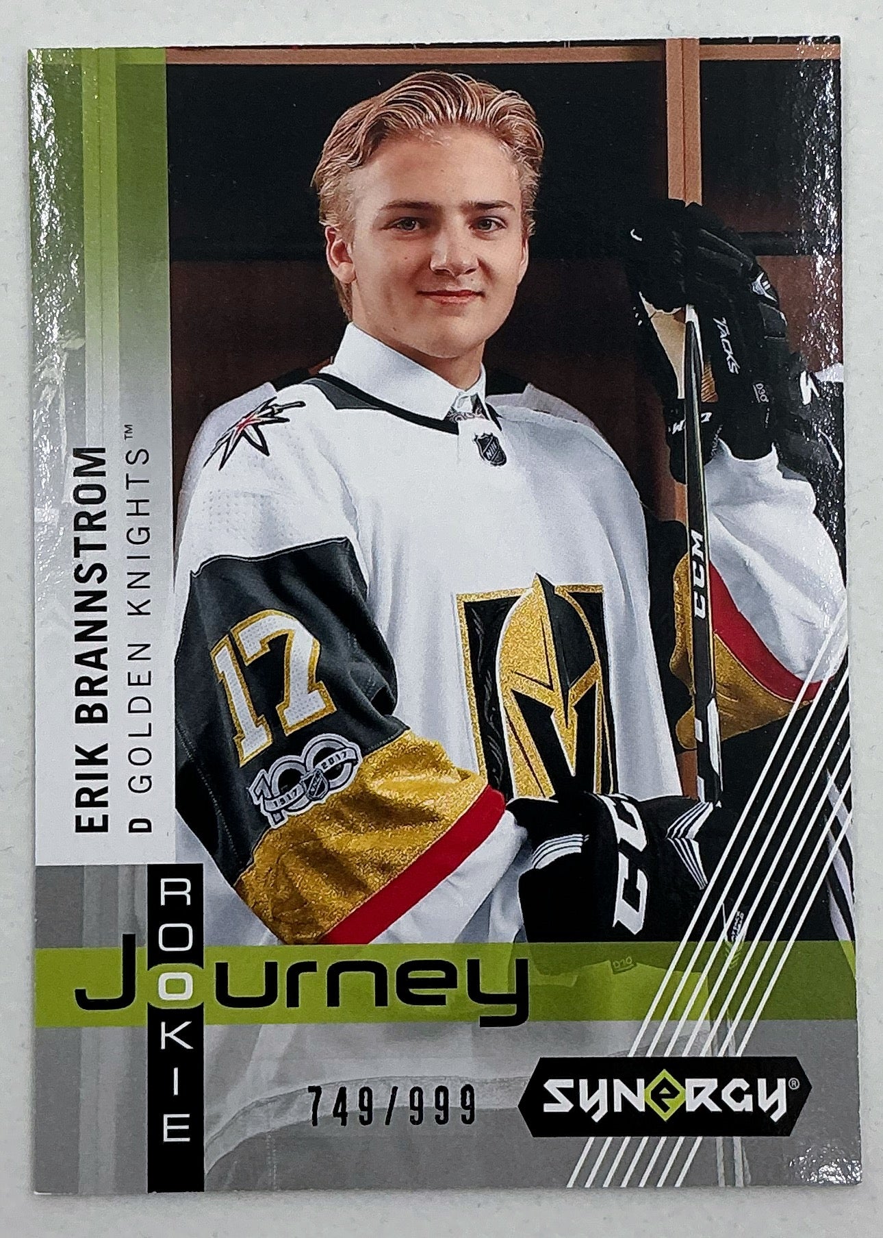 2019-2020 UD Synergy Rookie Journey Erik Brannstrom #RP-7 /999