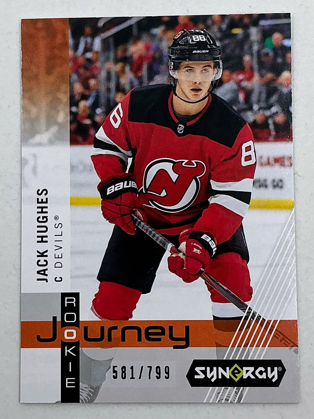 2019-2020 UD Synergy Rookie Journey Jack Hughes #RP-16 /799