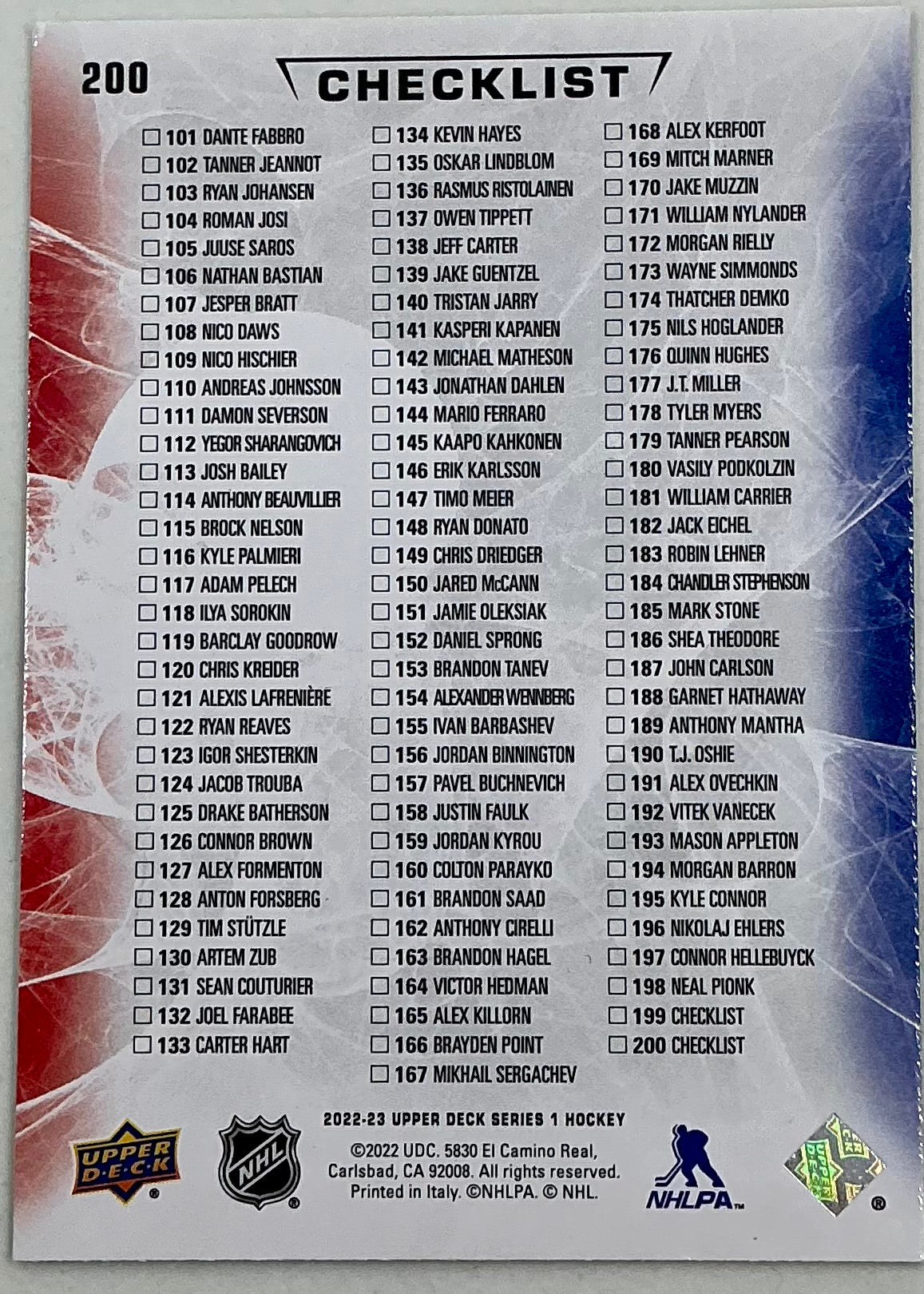 2022-2023 NHL Series 1 Aleksander Barkov/Brayden Point