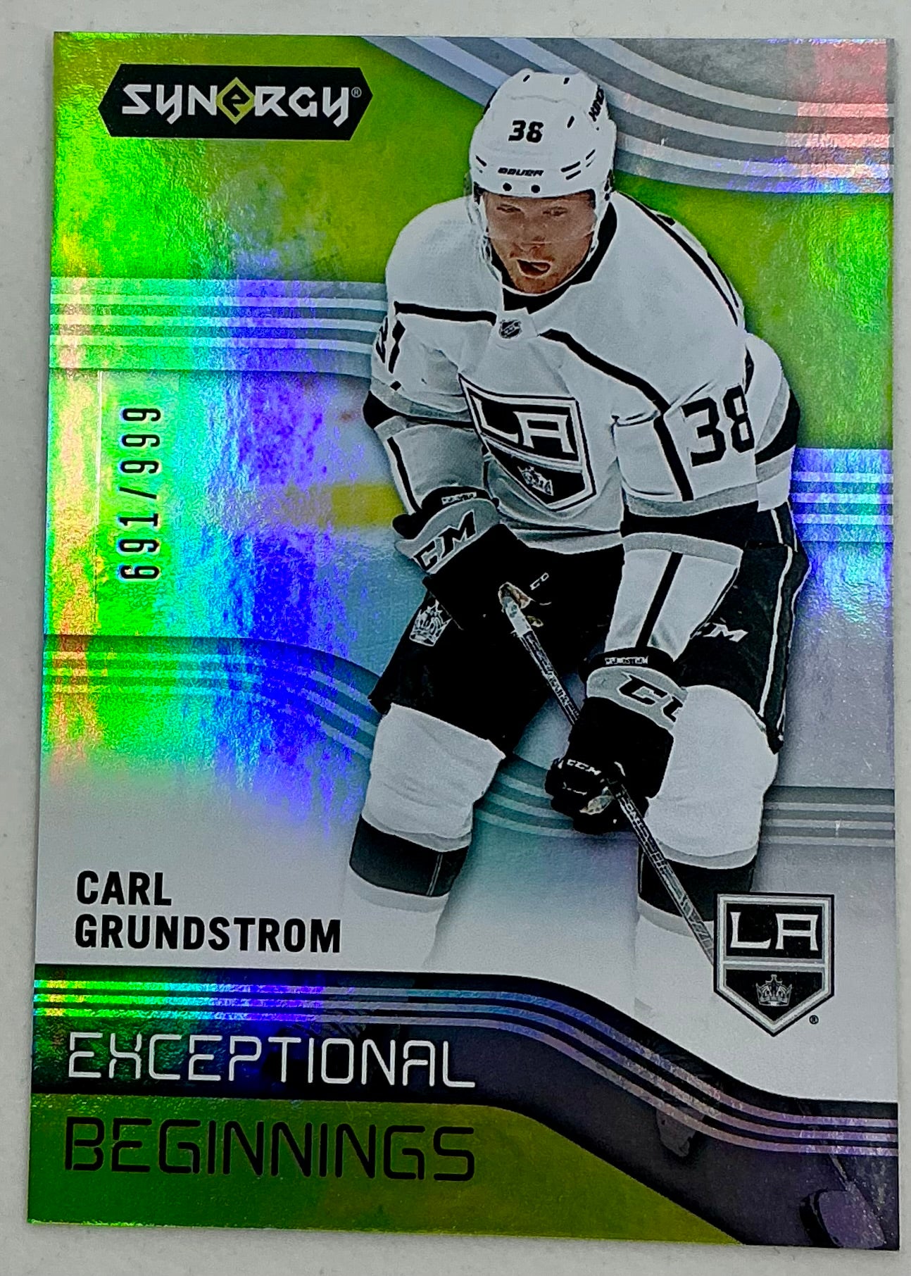 2019-2020 UD Exceptional Beginnings Carl Grundstrom #EB-7 /999