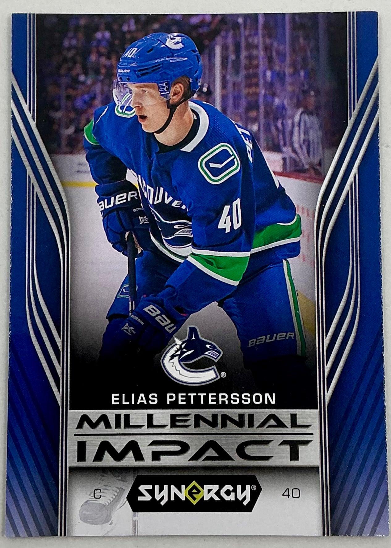 2019-2020 UD Millennial Impact Elias Pettersson #MI-4