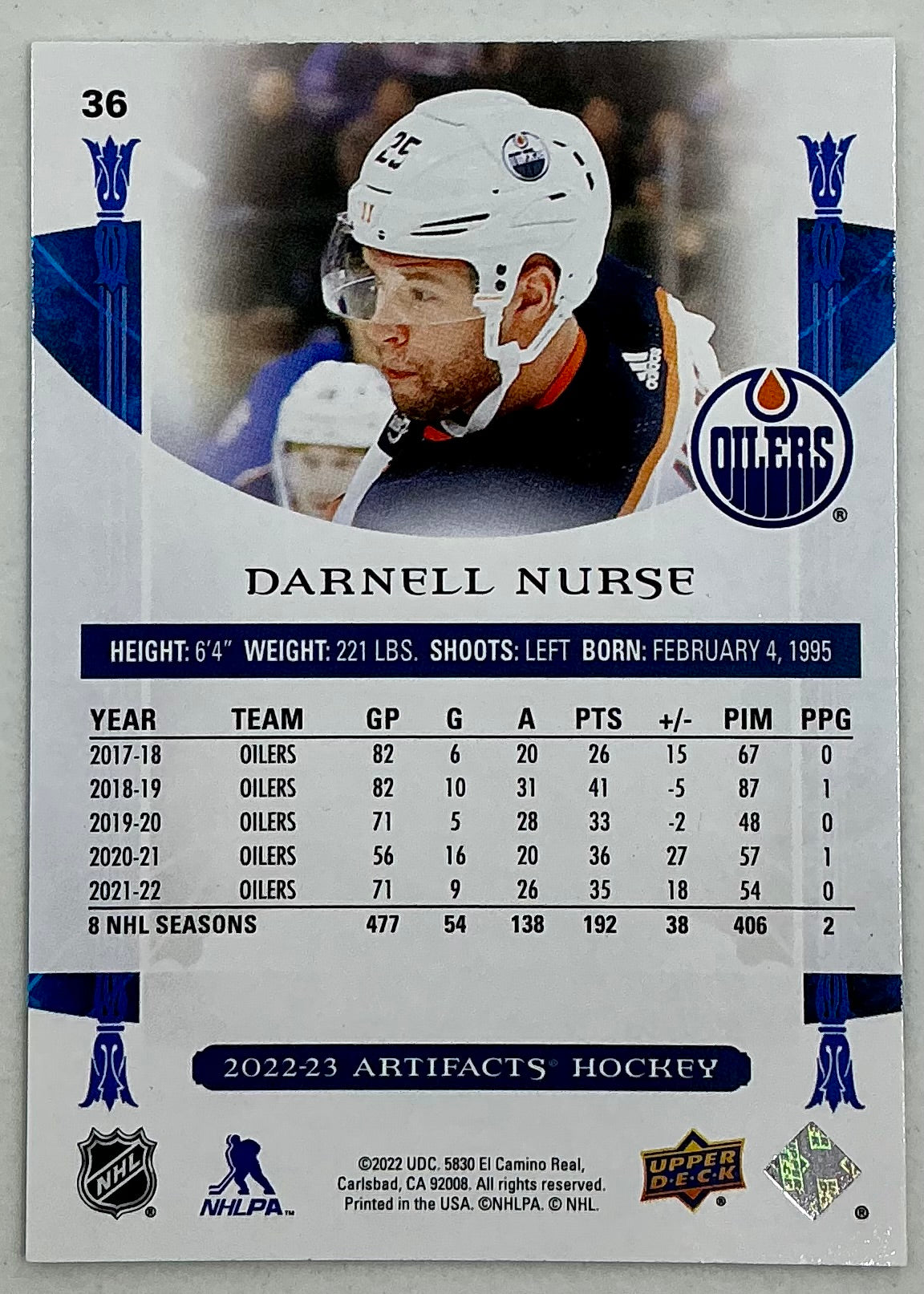 2022-2023 UD Artifacts Darnell Nurse #36