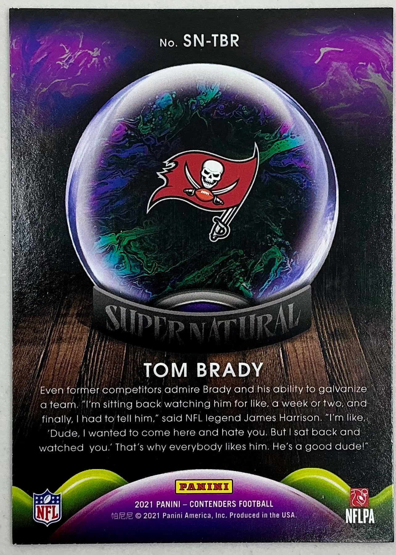 2021 Panini Contenders NFL Supernatural Tom Brady #SN-TBR