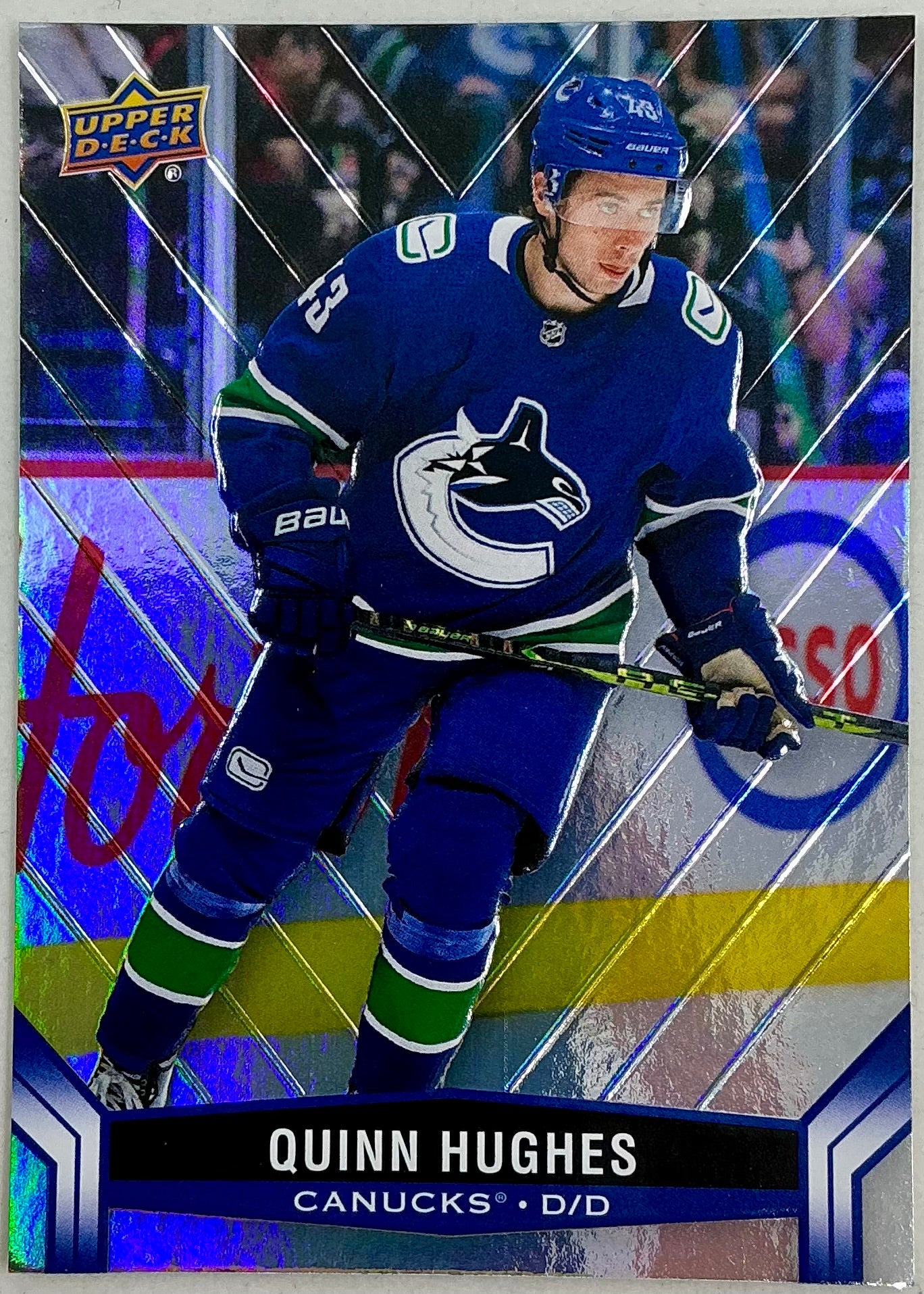 2023-2024 UD Tim Hortons Quinn Hughes #43