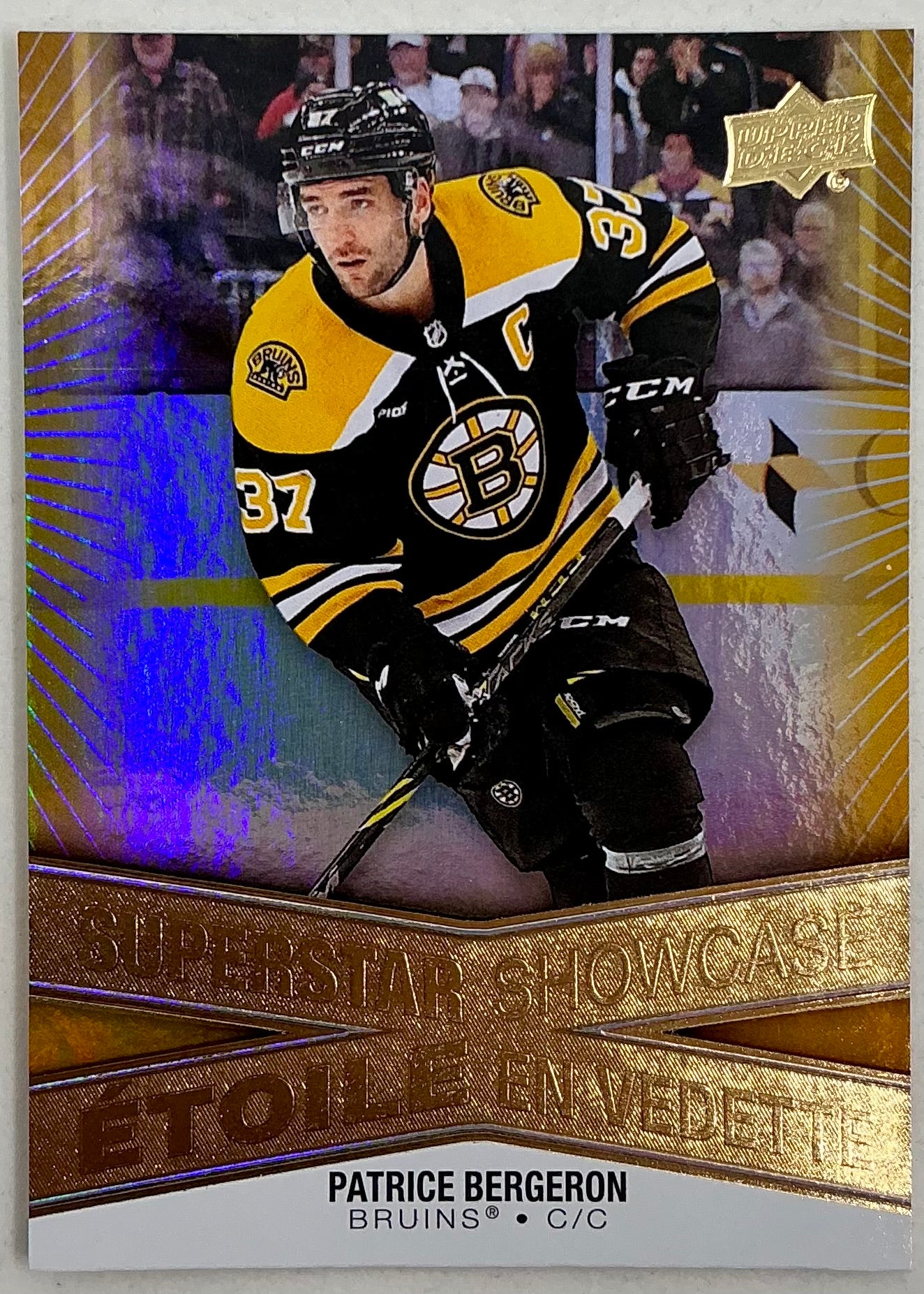 2023-2024 UD Tim Hortons Superstar Showcase Patrice Bergeron SS-7
