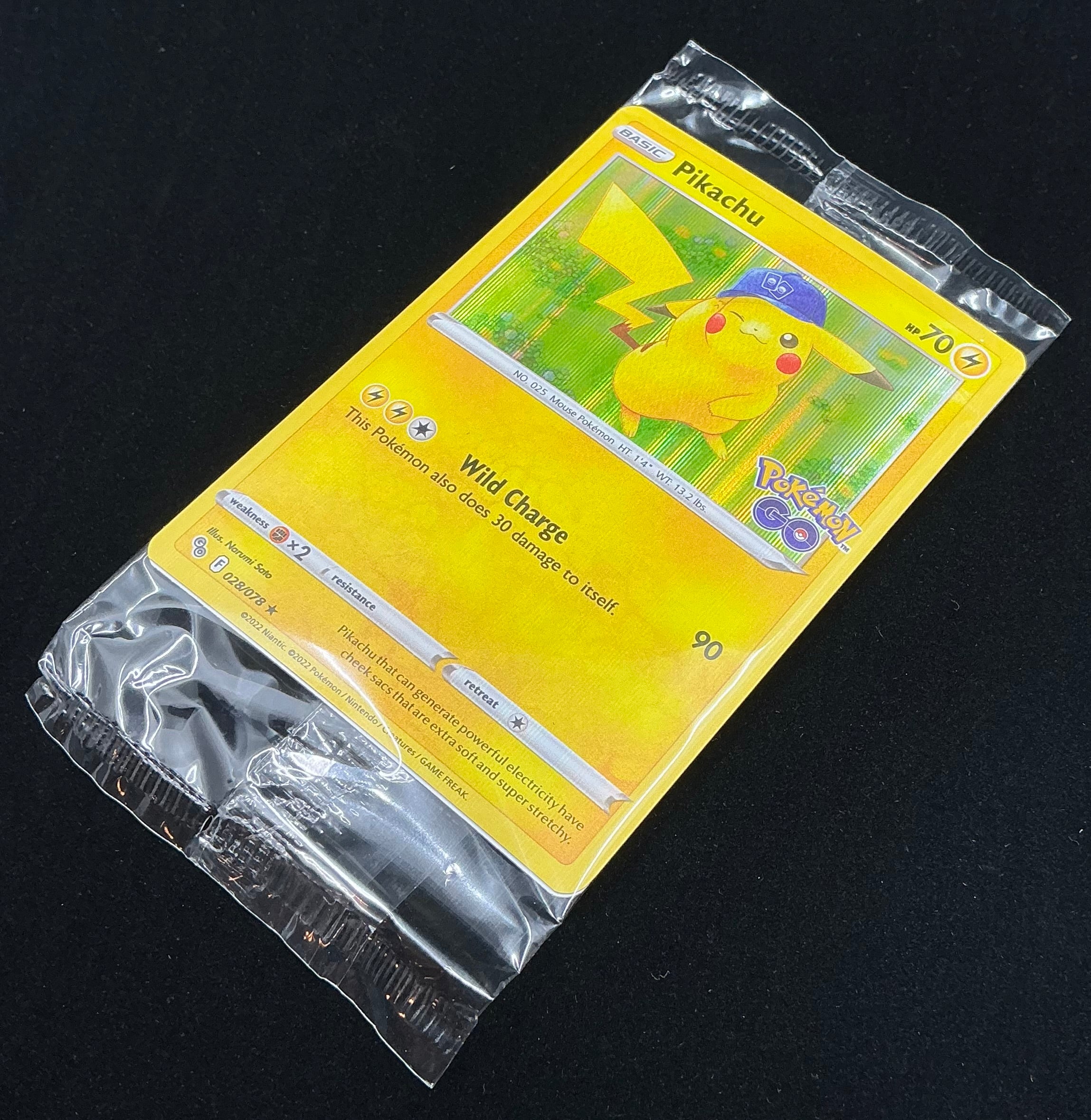 Pikachu 028/078 Pokémon GO Promo - SEALED