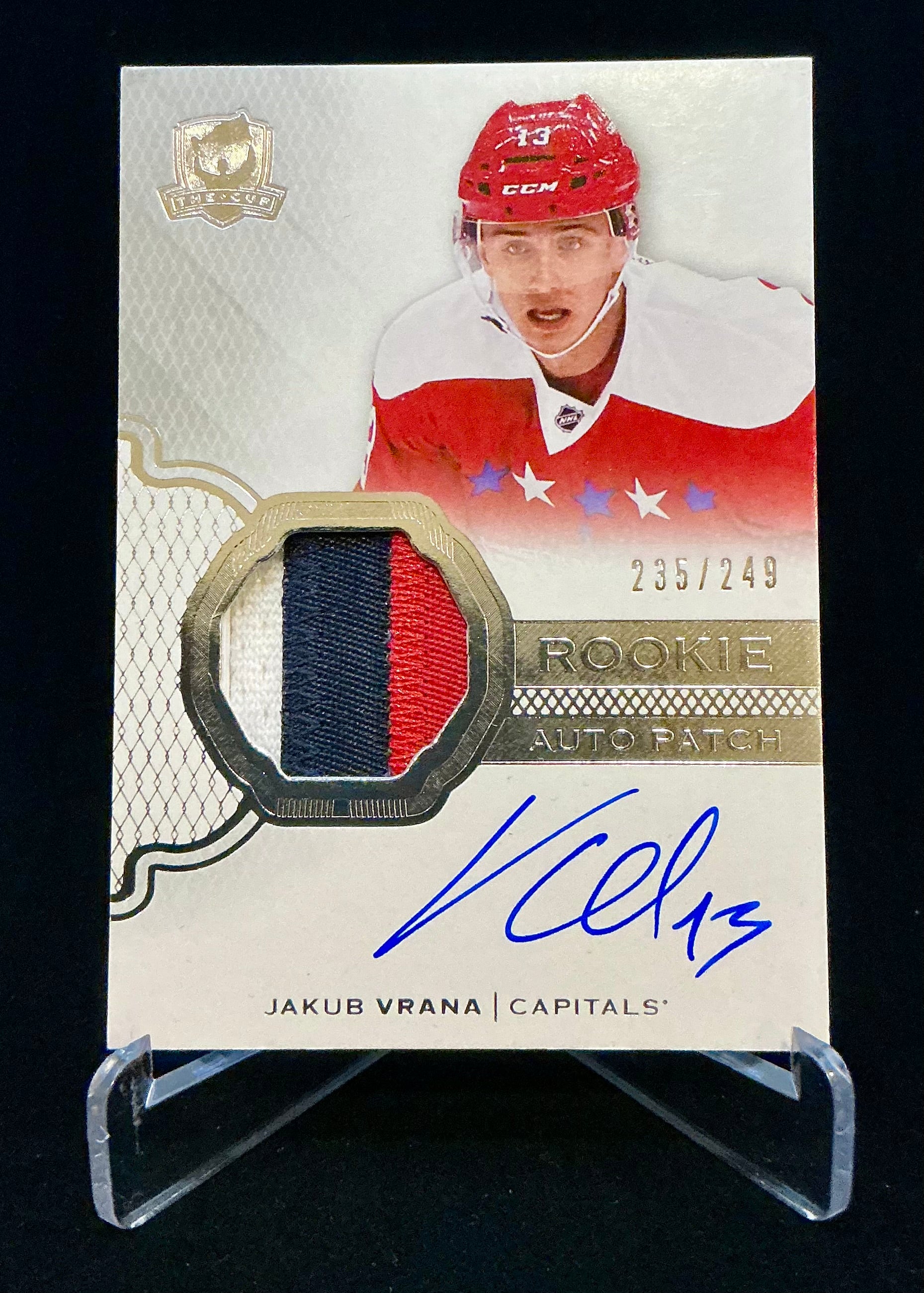 2016-2017 The Cup Rookie Auto Patch Jakub Vrana #131 /249