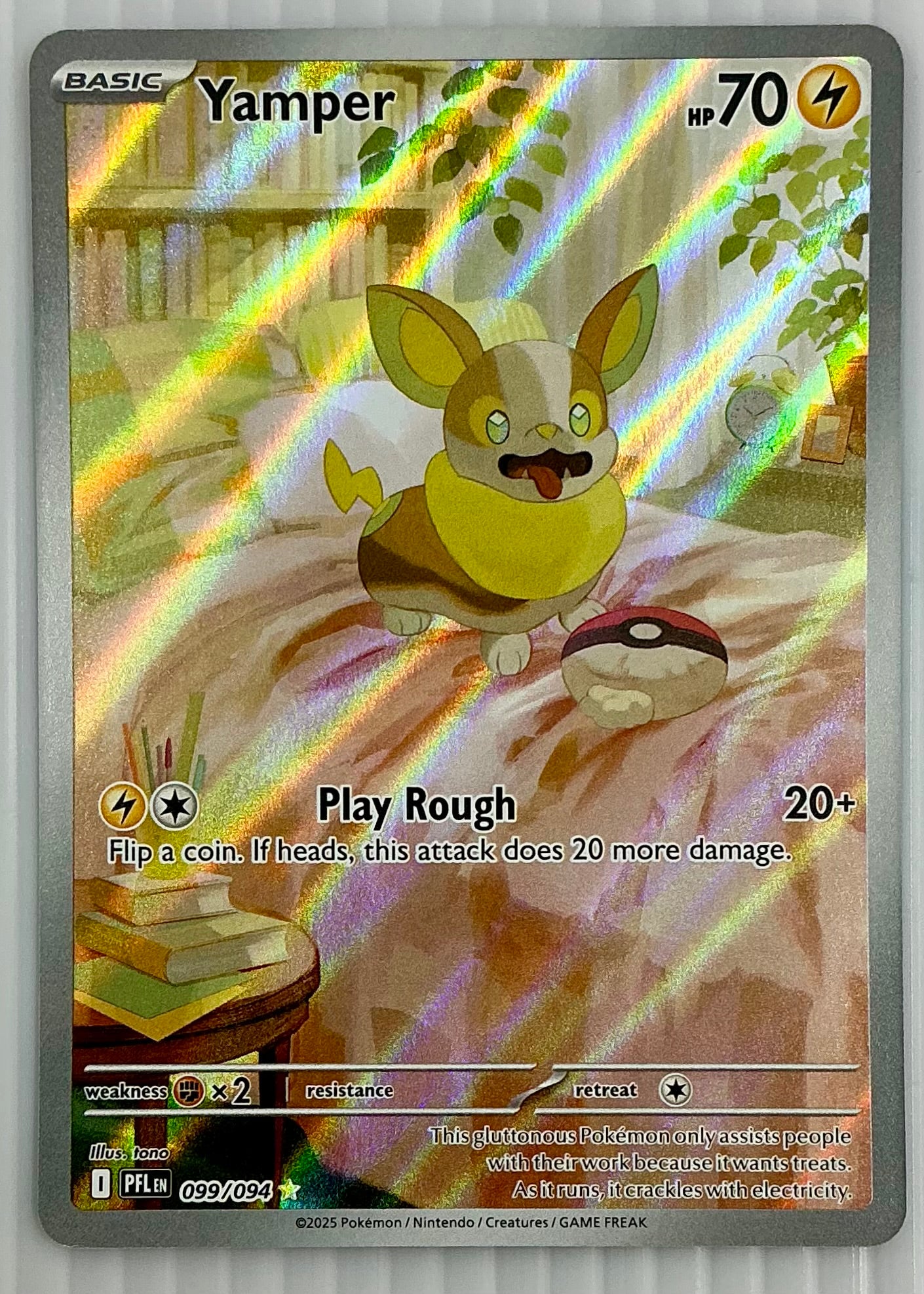 Yamper 099/094 (Illustration Rare)- Phantasmal Flames
