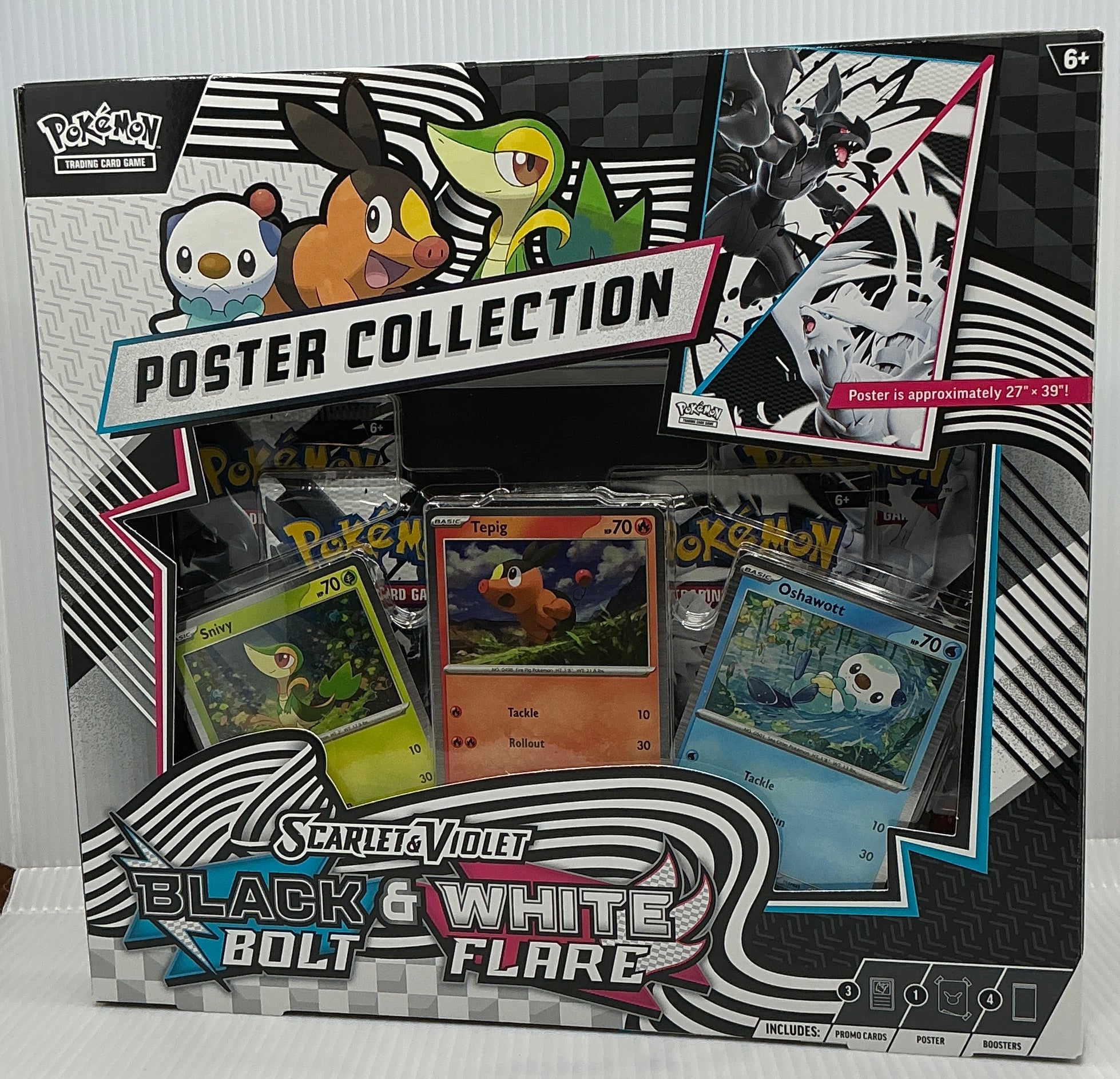 Pokémon TCG: Black Bolt & White Flare Poster Collection Box