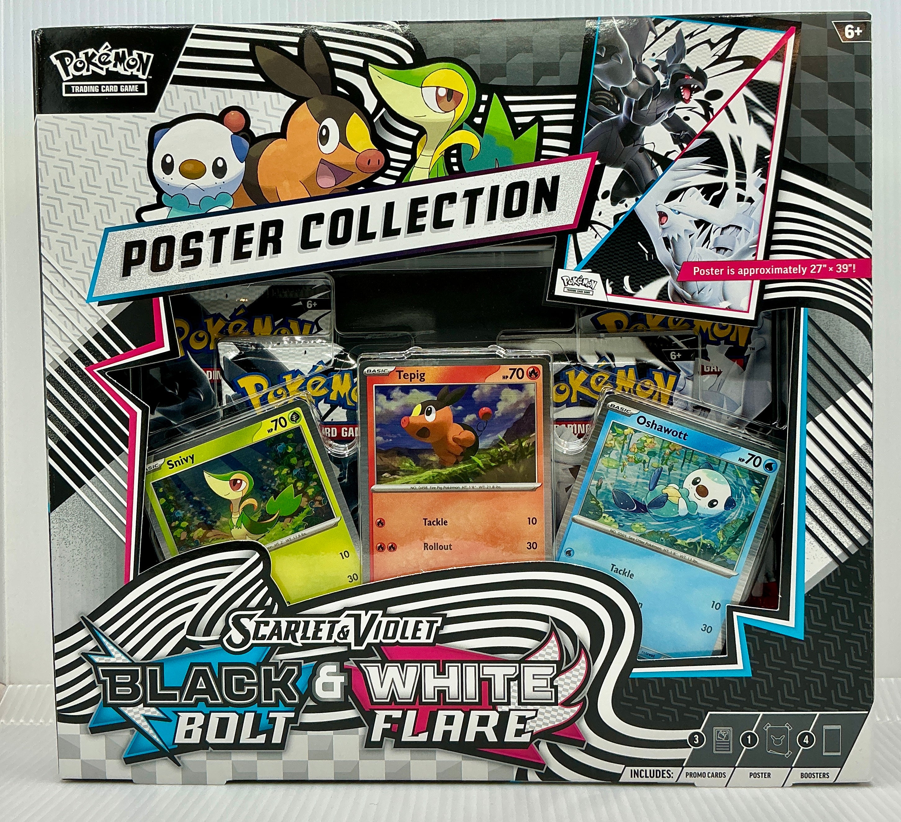 Pokémon TCG: Black Bolt & White Flare Poster Collection Box