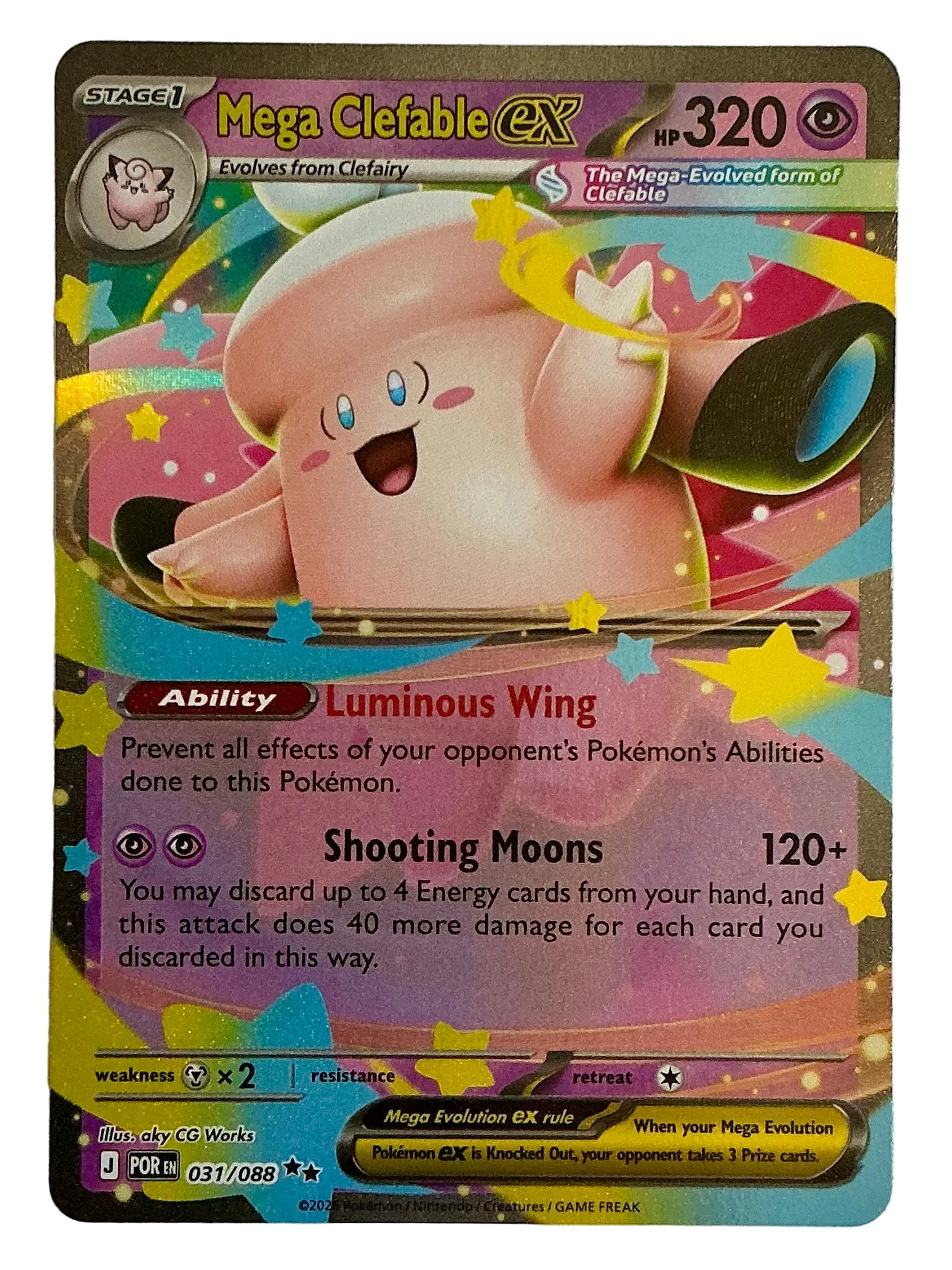 Mega Clefable ex 031/088 - Perfect Order