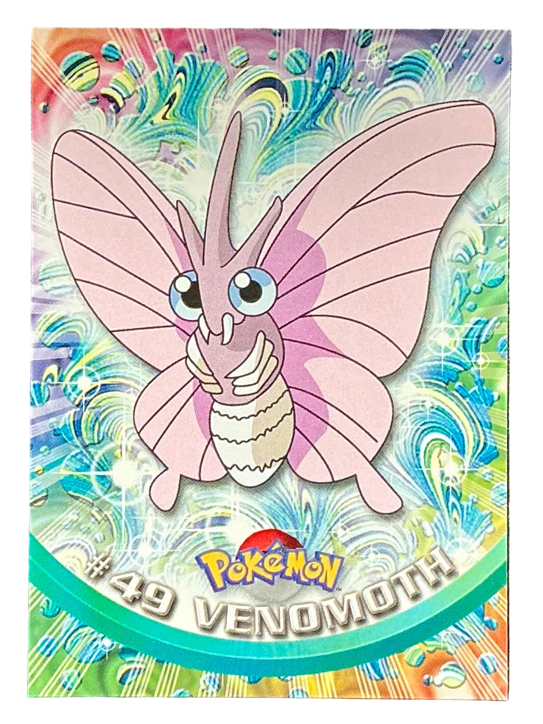 Pokémon Topps Venomoth #49 Series 1 (Black Logo)
