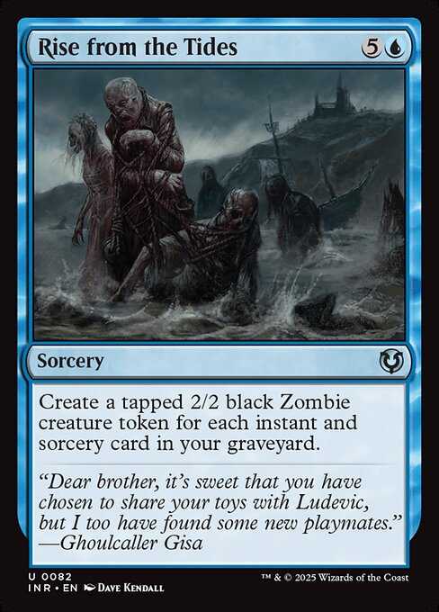 Foil Rise from the Tides card from the Innistrad Remastered set