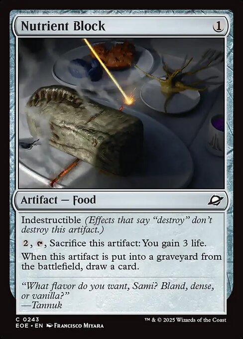 CAD Nutrient Block card from the Edge of Eternities set