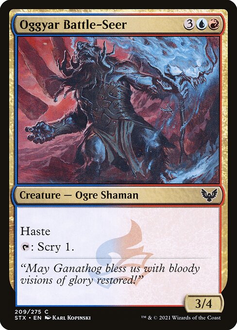 Oggyar Battle-Seer card from the Strixhaven: School of Mages set