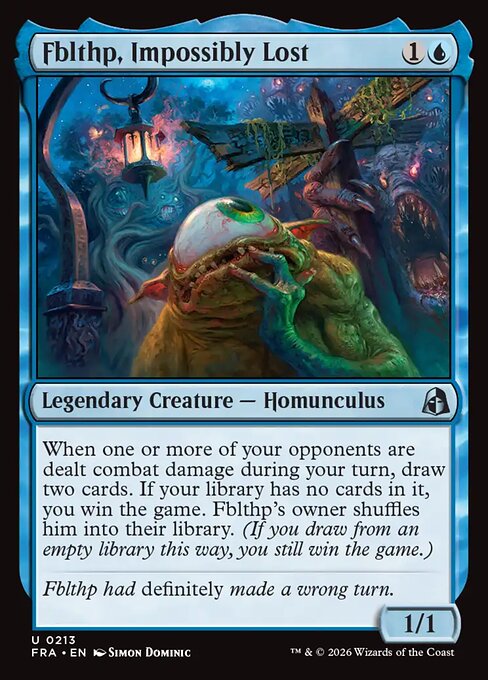 CAD Fblthp, Impossibly Lost card from the Reality Fracture set